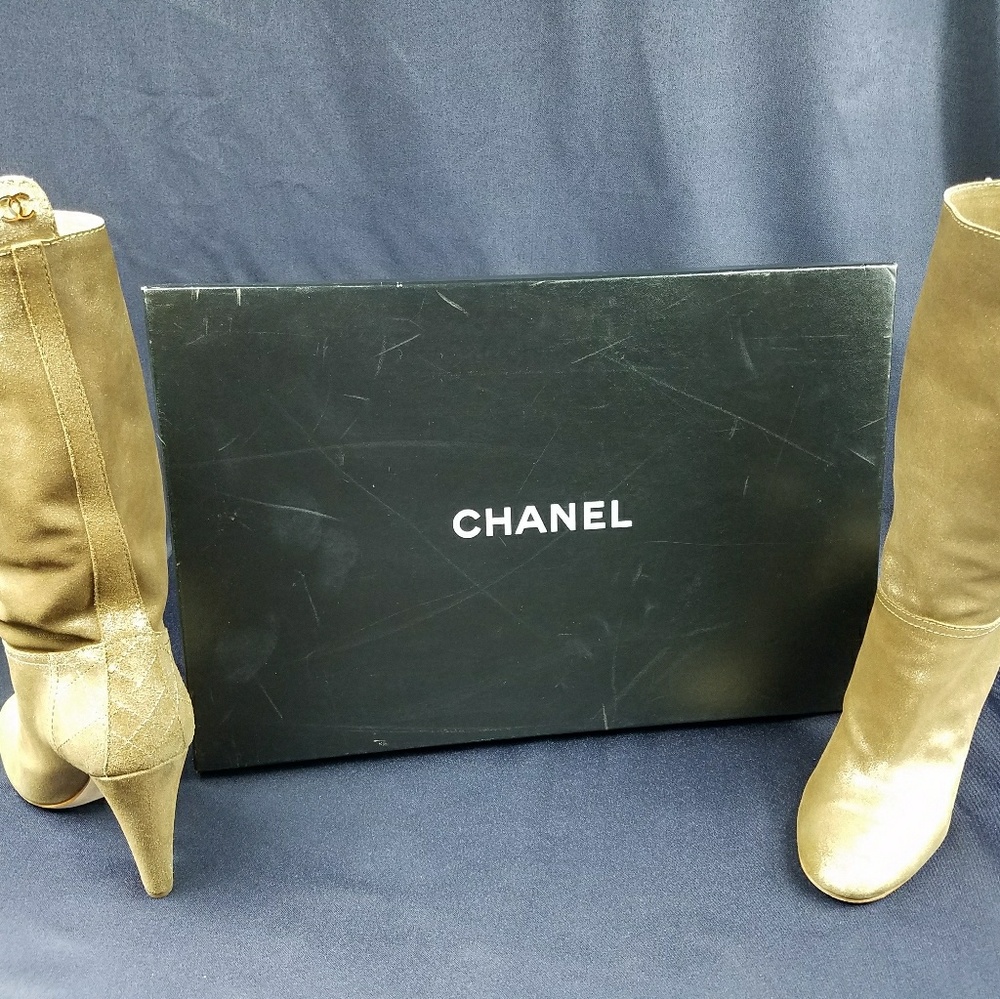 Authentic Chanel short boots